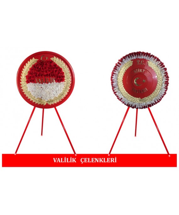 Metal Çelenk  Valilik
