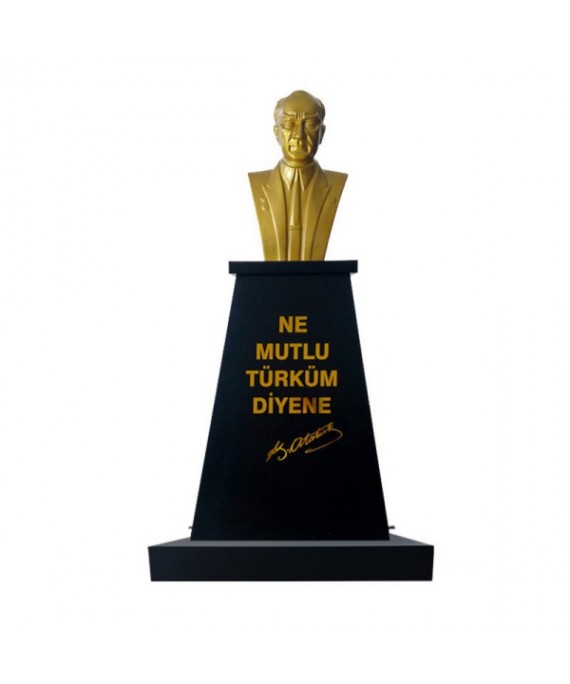 Atatürk Büstü (60cm Fiber)+ Kaide (120cm)+ Alt Tabla