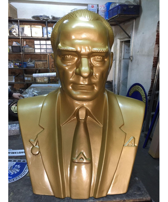 Atatürk Büstü Alüminyum 85 cm