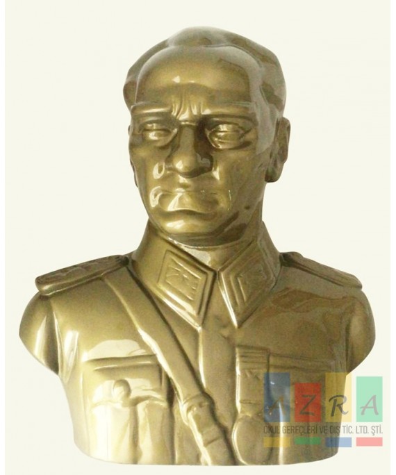 Atatürk Büstü Mareşal Üniformalı 85 cm Fiberglass