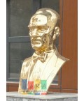 Atatürk Büstü Pirinç 80 Cm Papyonlu Atatürk Büstü Pirinç 80 Cm Papyonlu