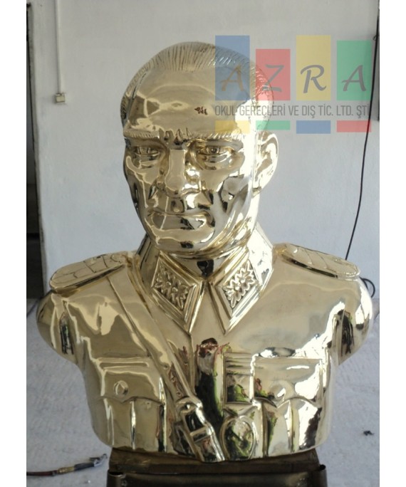Atatürk Büstü Pirinç  Maraşal 85 cm