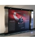 Atatürk Köşesi Paslanmaz Sütunlu