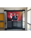 Atatürk Köşesi Paslanmaz Sütunlu