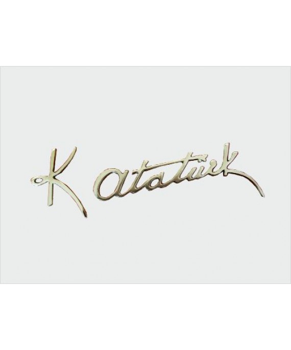 Pirinç Atatürk İmzası 30 cm