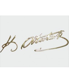 Pirinç Atatürk İmzası 50 Cm  Pirinç Atatürk İmzası 50 Cm
