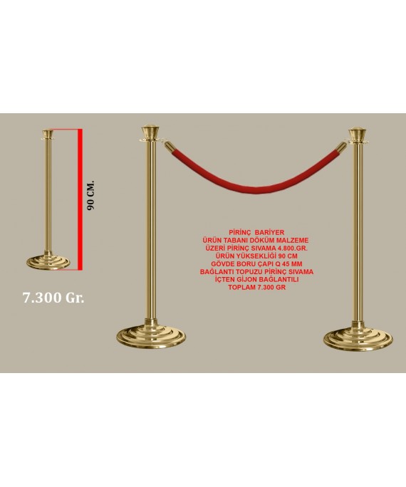 Pirinç Bariyer 90 cm