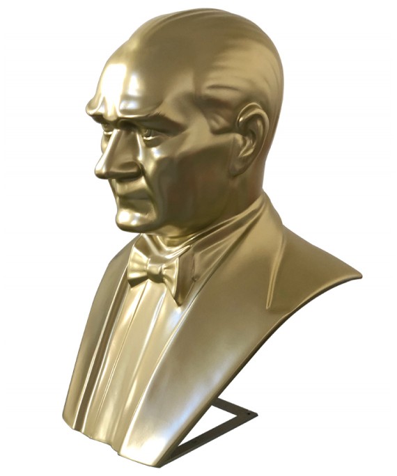 Atatürk Büstü 80 cm Arkası Açık