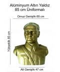 Atatürk Büstü Mareşal Üniformalı 85 cm Alüminyum