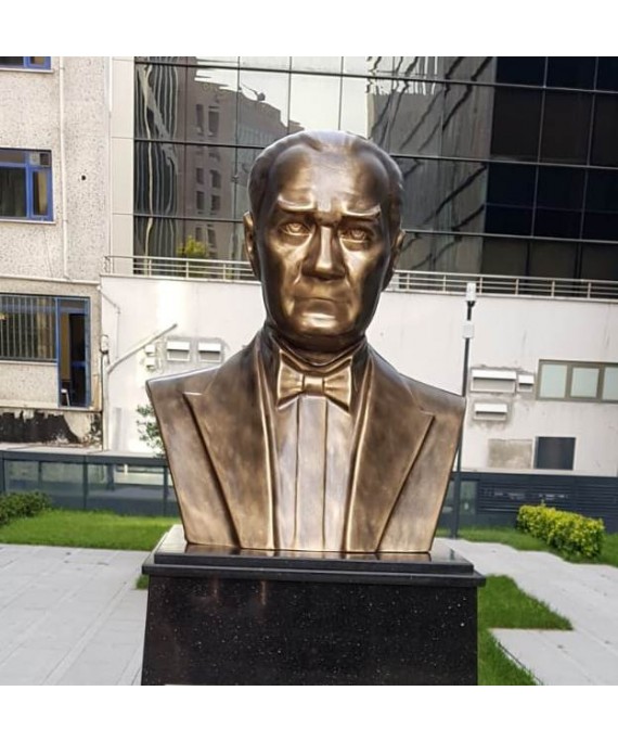 Atatürk Büstü 80 cm Kapalı Poliüretan Kırılmaz