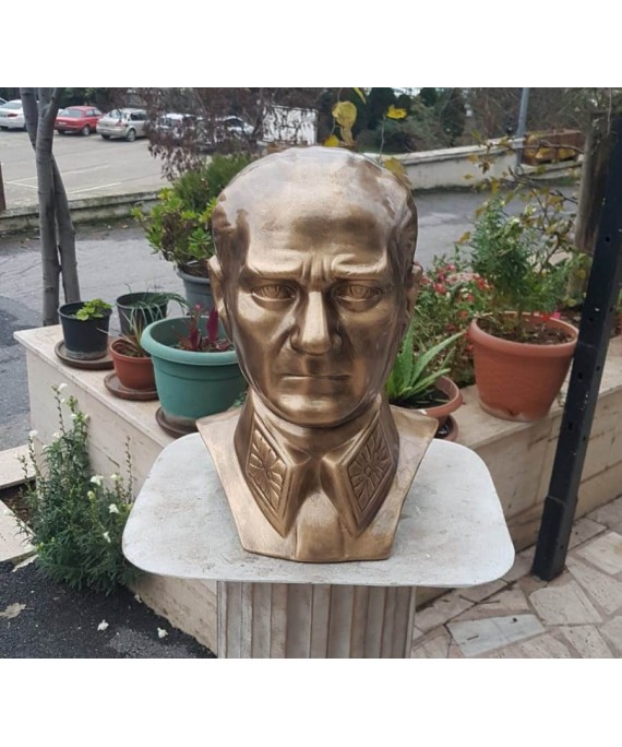 Atatürk Büstü Maraşal 40 cm Poliüretan Kırılmaz