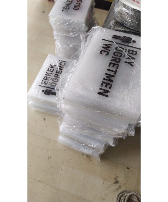 Kapı Yönlendirme İsimlikleri 20x30cm 8mm Pleksiglass