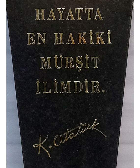 7 cm Pirinç Yazı Seti + Pirinç Atatürk İmzası 30 cm